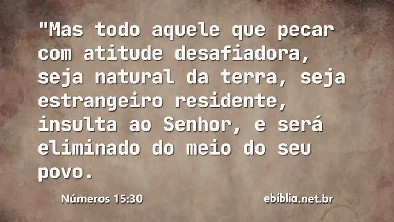 Números 15:30