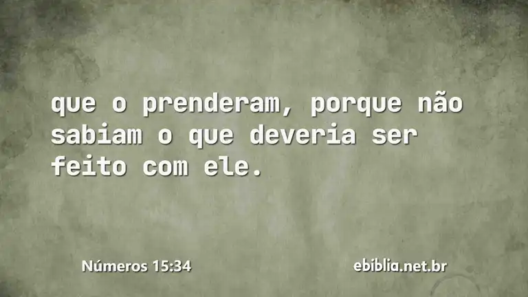 Números 15:34