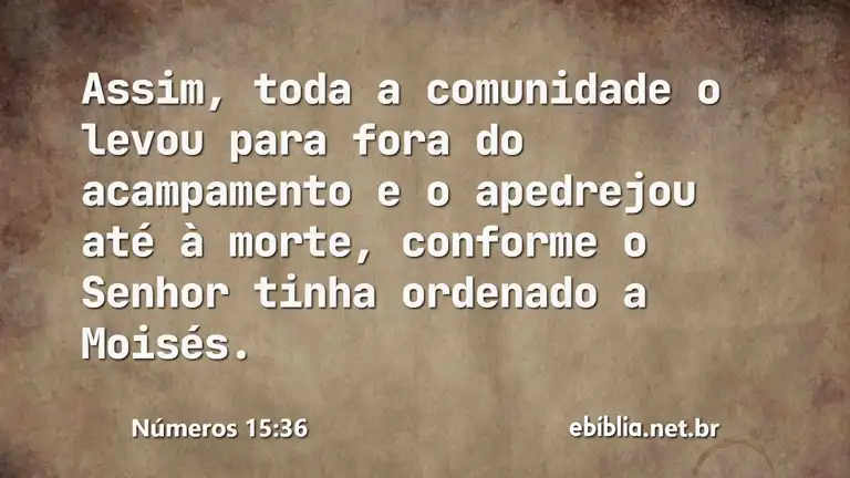 Números 15:36