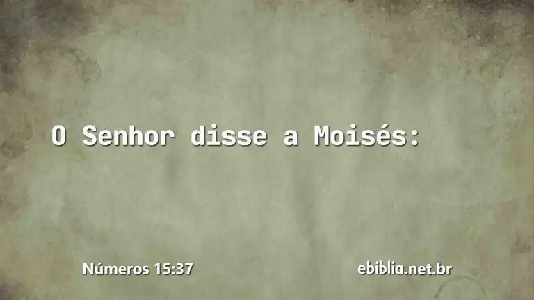 Números 15:37