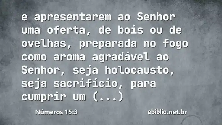 Números 15:3