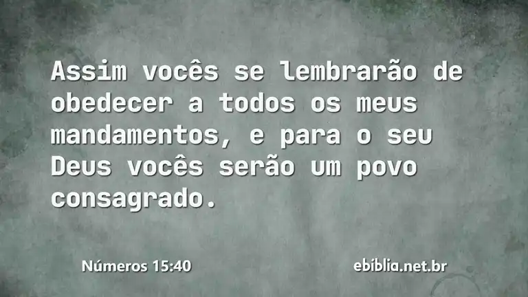 Números 15:40