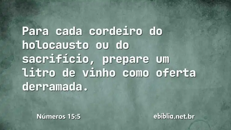 Números 15:5