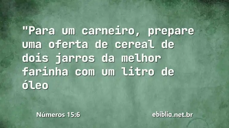 Números 15:6