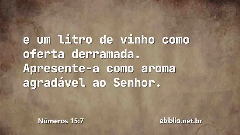 Números 15:7