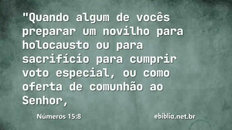 Números 15:8