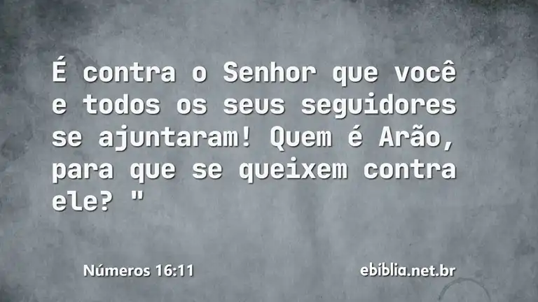 Números 16:11