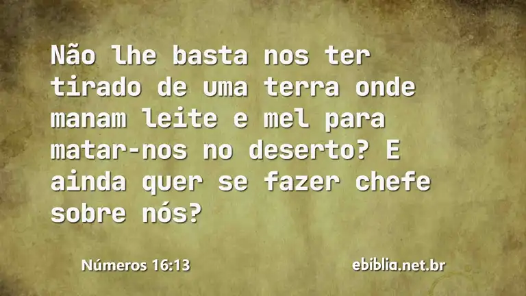 Números 16:13