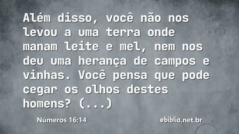 Números 16:14