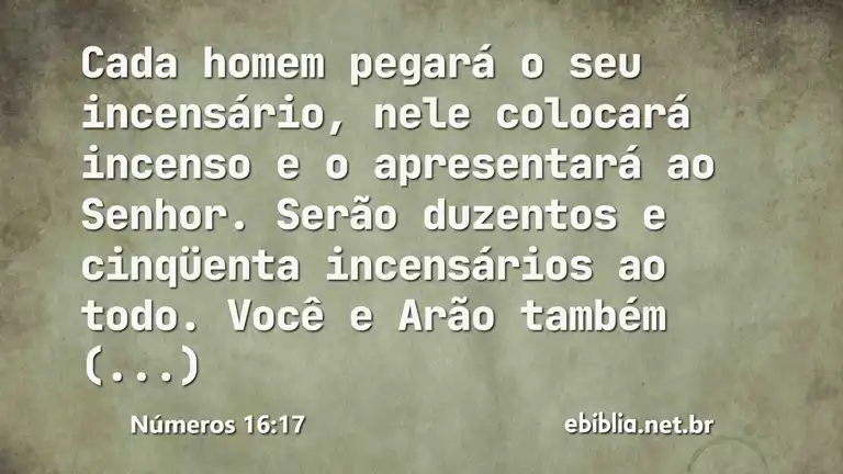 Números 16:17