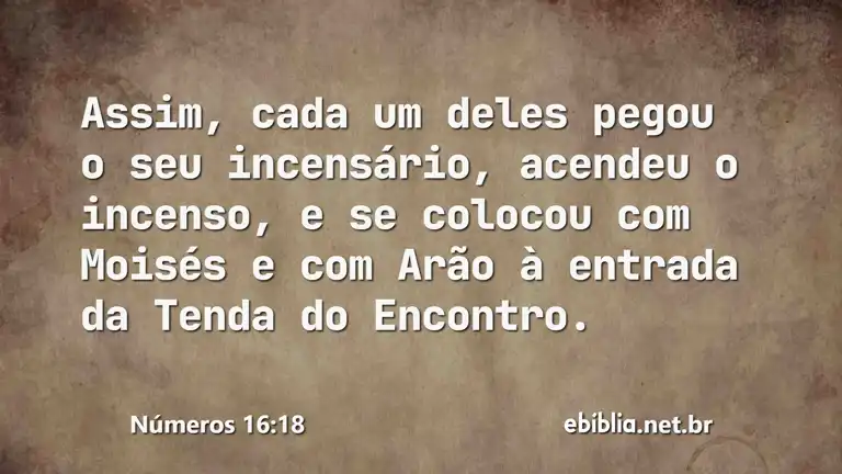 Números 16:18