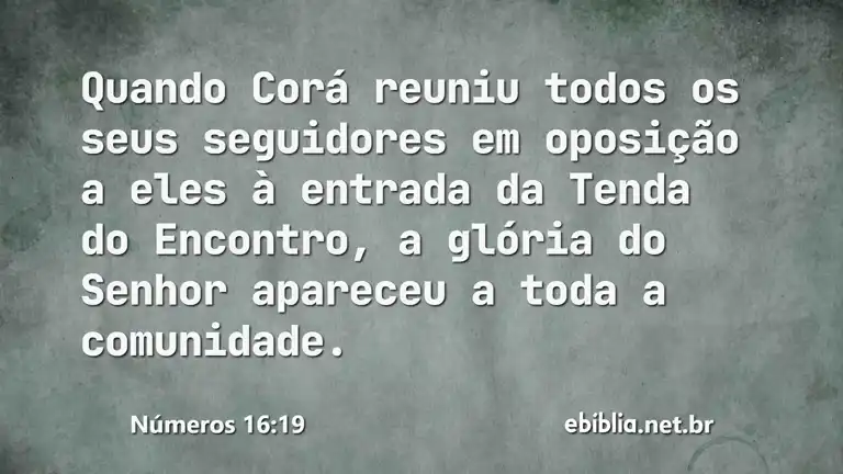 Números 16:19