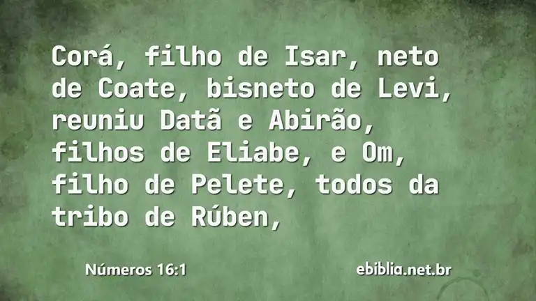 Números 16:1