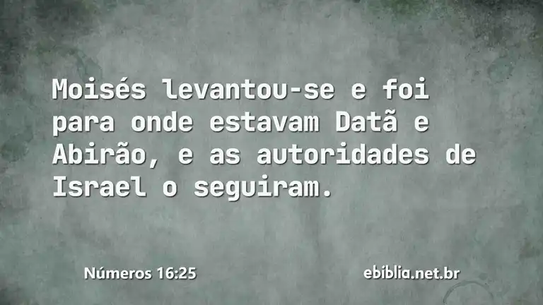 Números 16:25