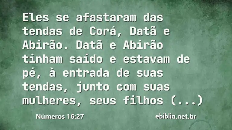 Números 16:27