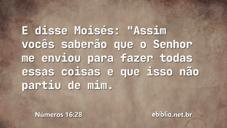 Números 16:28