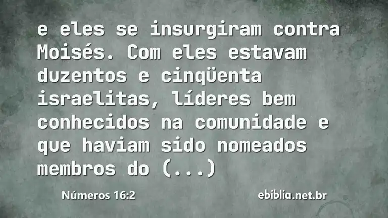 Números 16:2