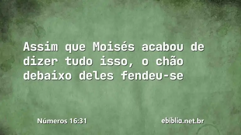 Números 16:31