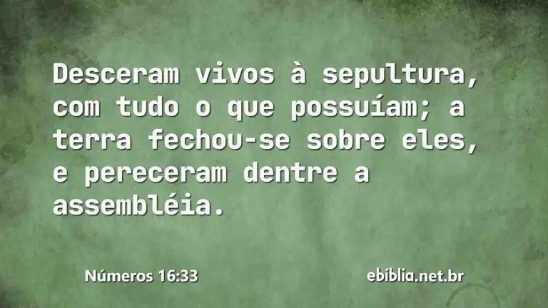 Números 16:33