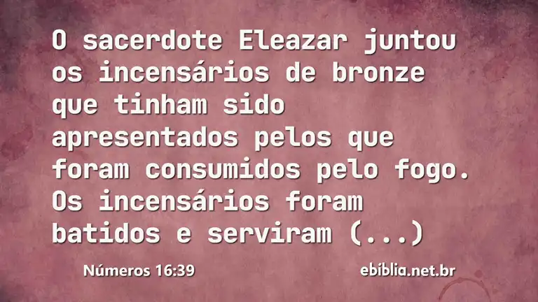 Números 16:39