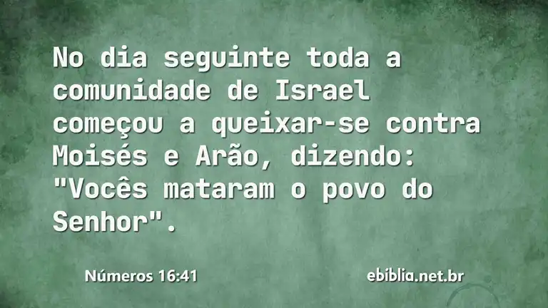 Números 16:41