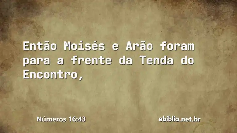 Números 16:43