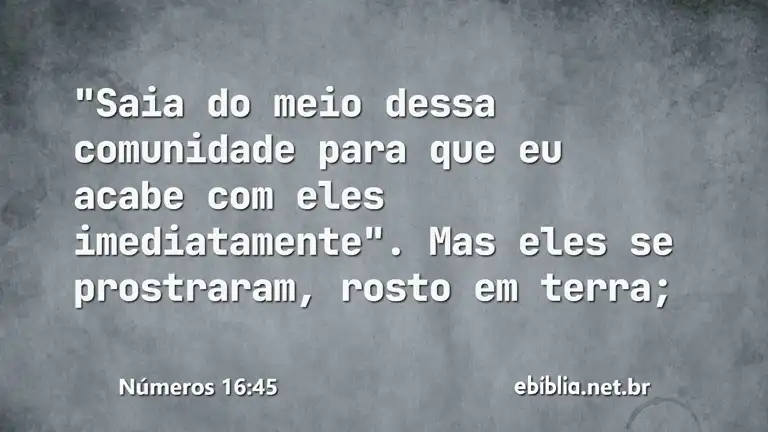 Números 16:45