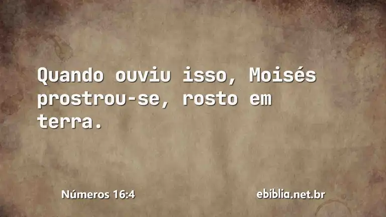 Números 16:4