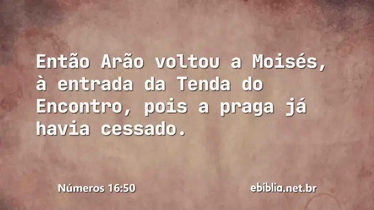 Números 16:50