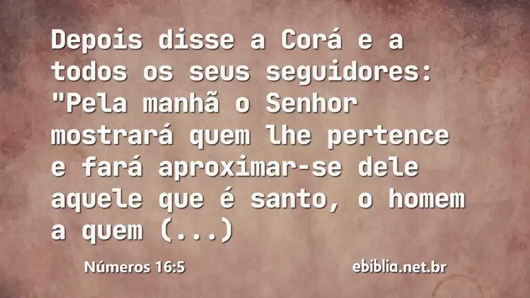 Números 16:5