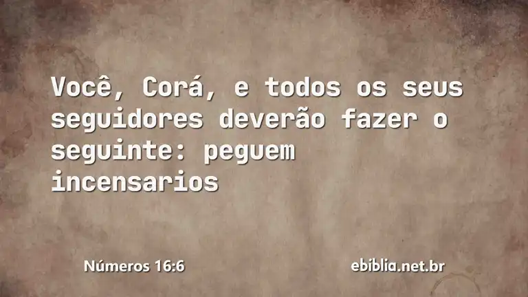 Números 16:6