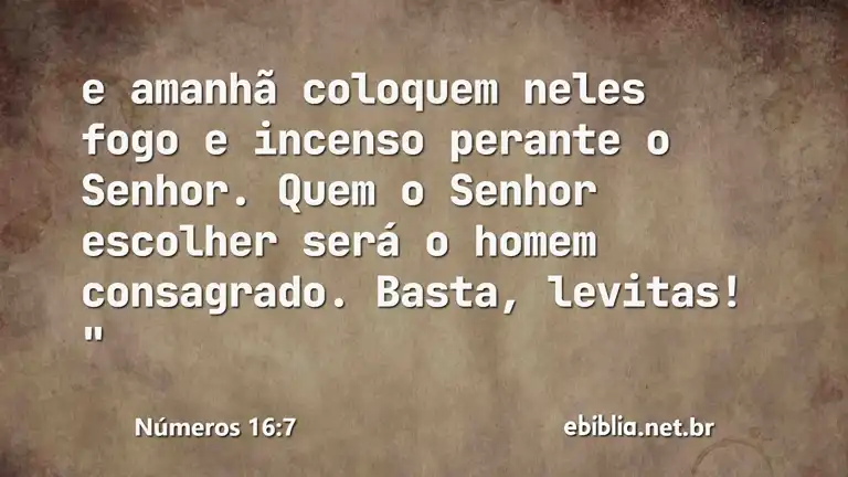 Números 16:7