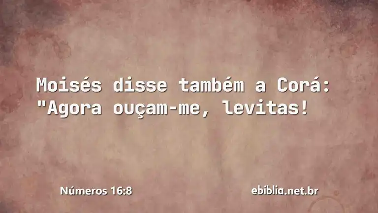 Números 16:8