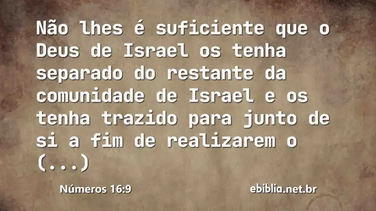 Números 16:9