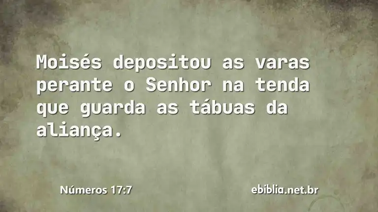 Números 17:7