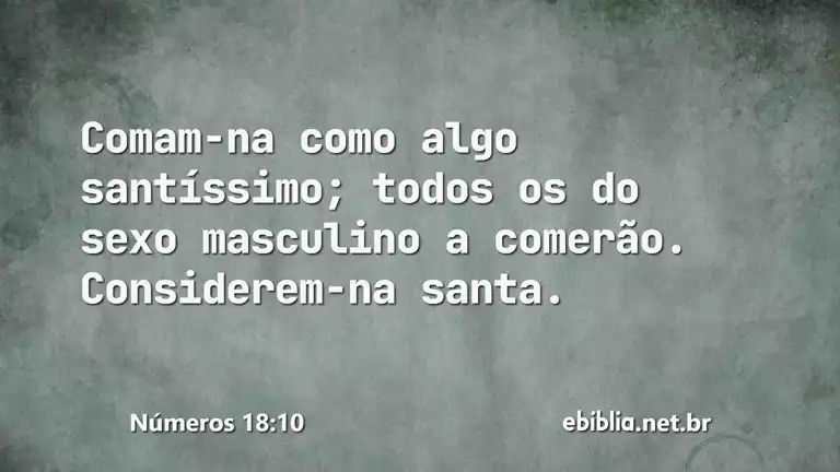 Números 18:10