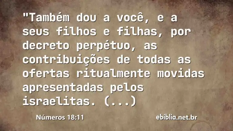 Números 18:11