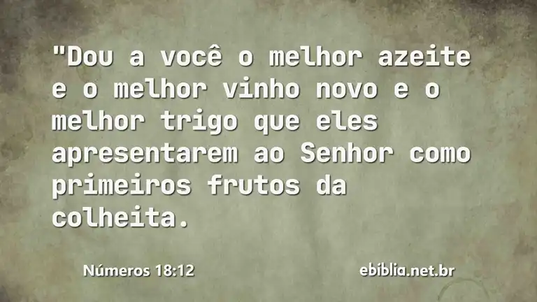 Números 18:12