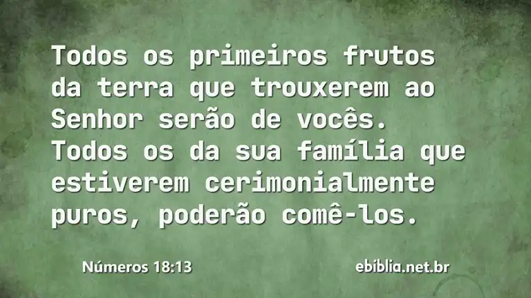 Números 18:13