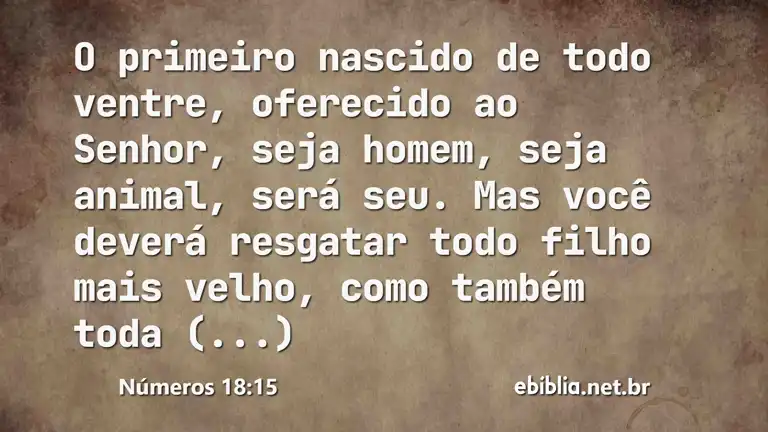 Números 18:15