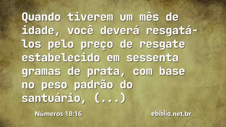 Números 18:16