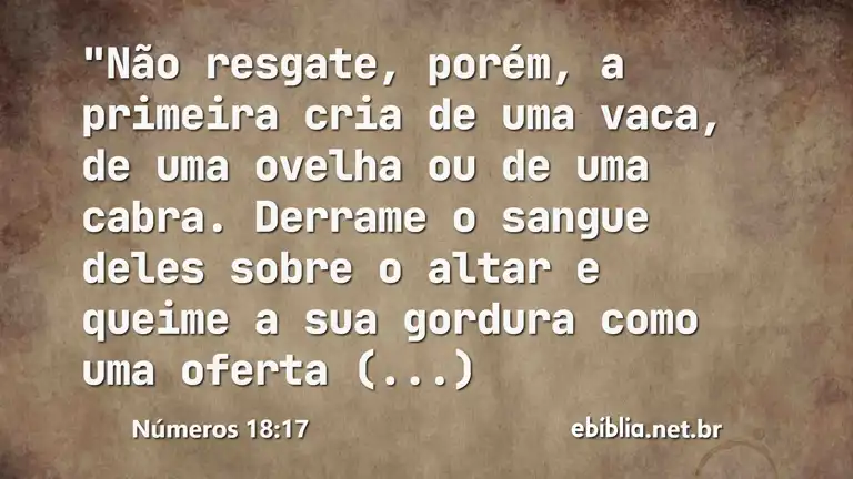 Números 18:17