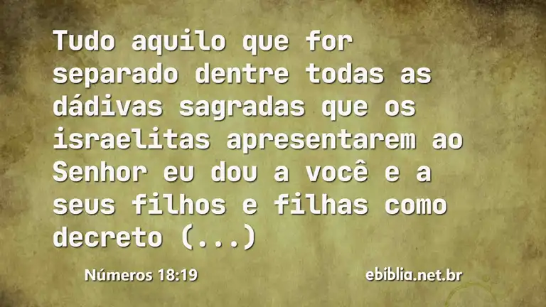 Números 18:19