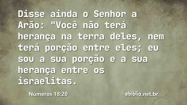 Números 18:20