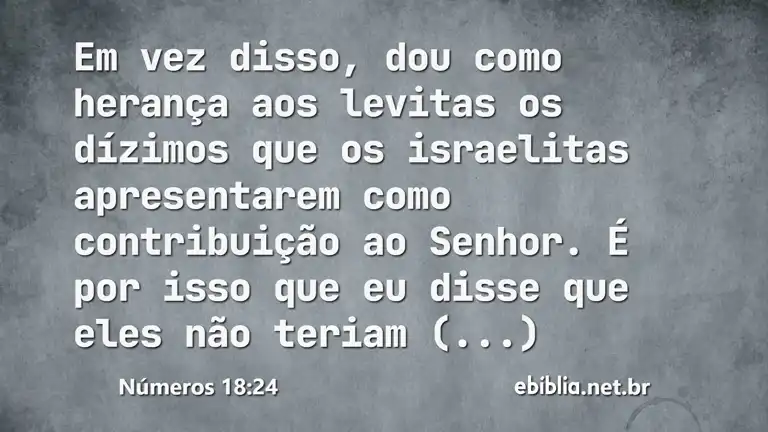 Números 18:24