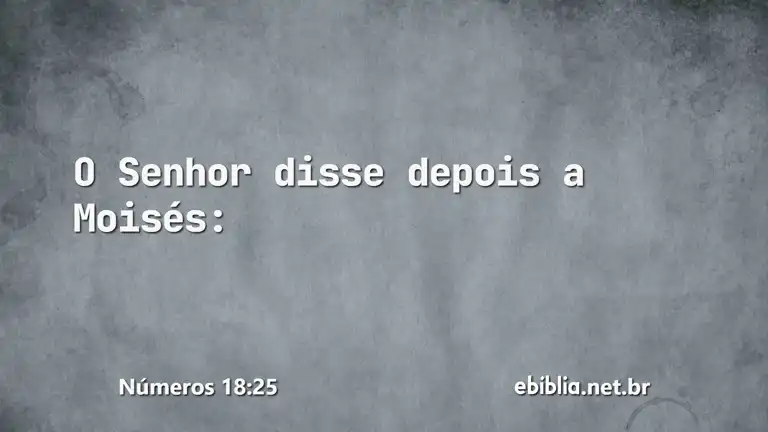 Números 18:25