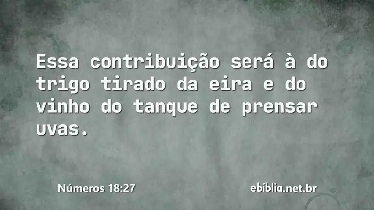 Números 18:27