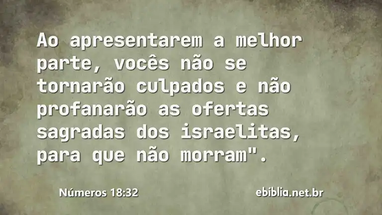 Números 18:32