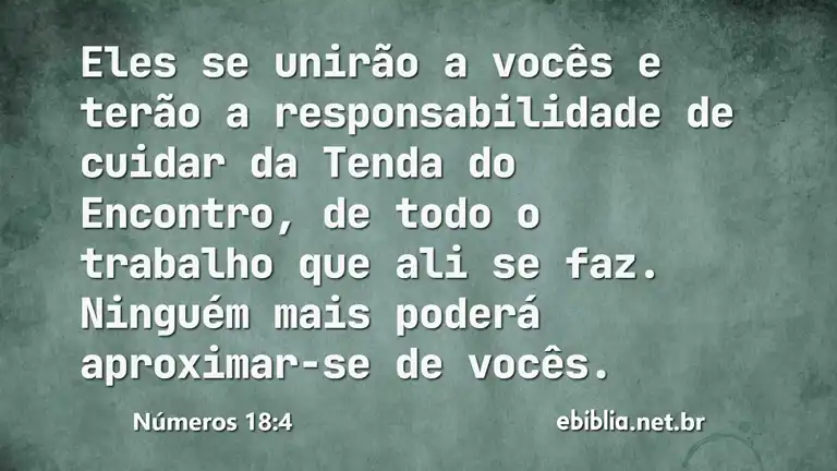 Números 18:4