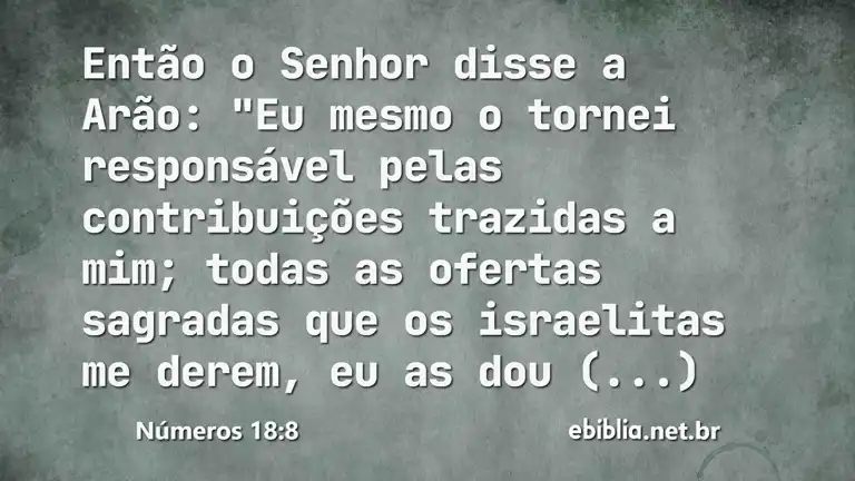 Números 18:8